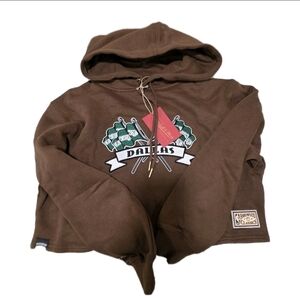 Mitchell and Ness Dallas Mavericks Cropped Harwood Classic Hoodie NWT Small